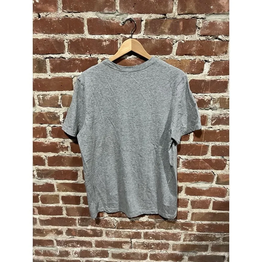 Nike Mens Gray Short Sleeve Graphic T-shirt Size Large